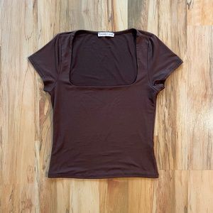 Sincerely Jules Square Neck Tee S